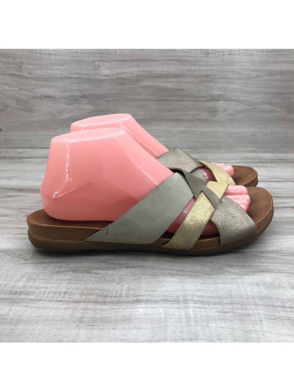 Dansko Sandals Womens EU 39 Joanna Leather Slip On Shoes